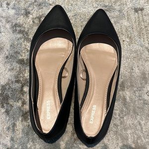 Express black flat shoes size 7